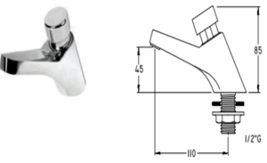 ARU LV02E GRIFO LAVABO ECO