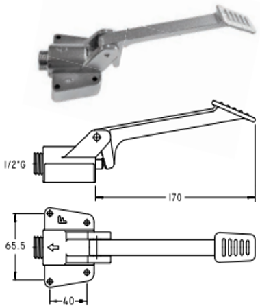 LV15 ARU GRIFO/PEDAL MEZCLADOR F/C.